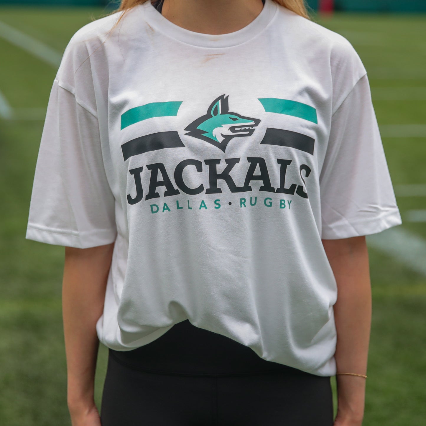 Jackals Stripe T-Shirt (Unisex - White)