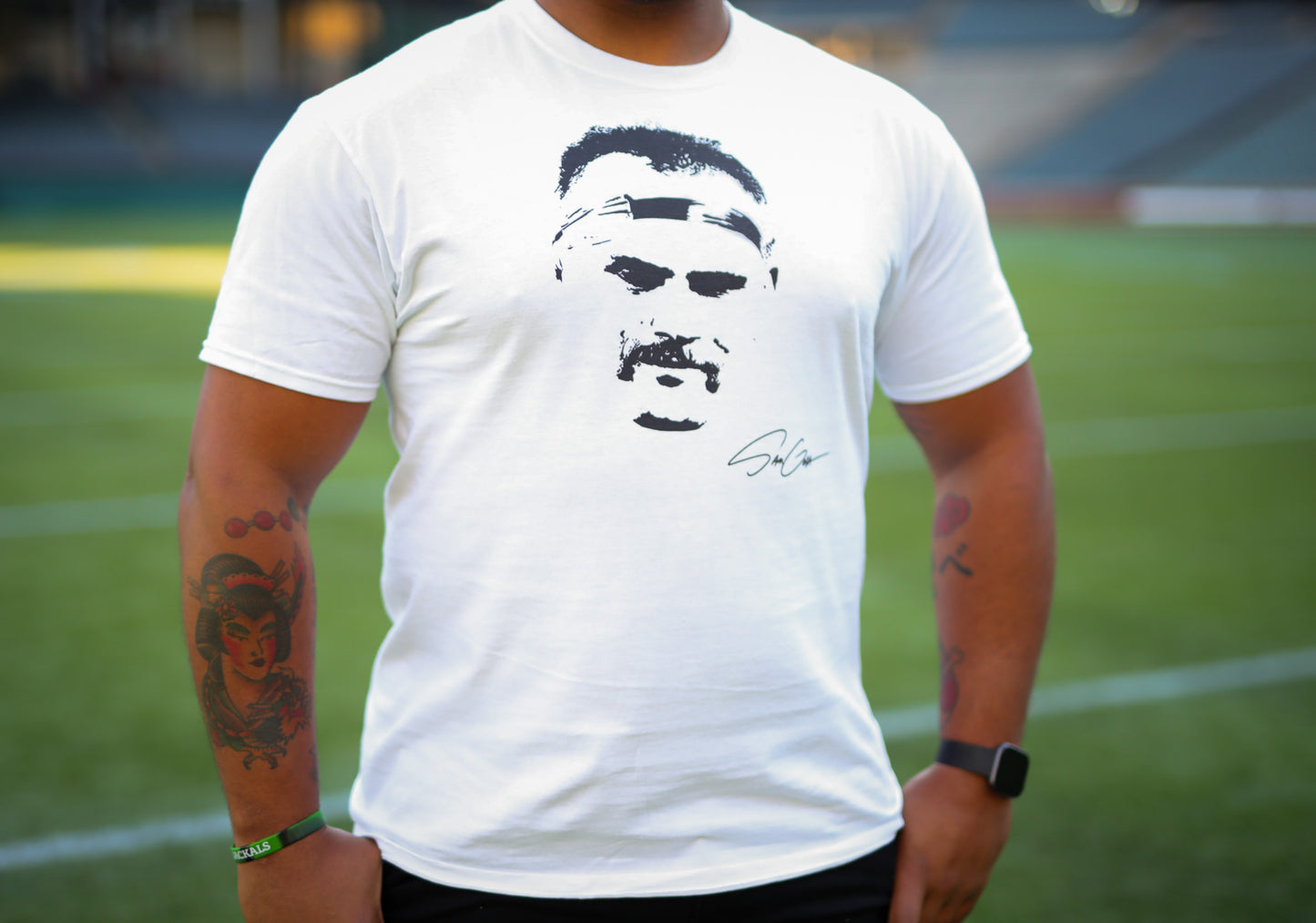 Sam Golla "Autographed" T-Shirt (White)